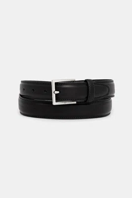 Kožený pásek Tommy Hilfiger pánský, černá barva, AM0AM13760