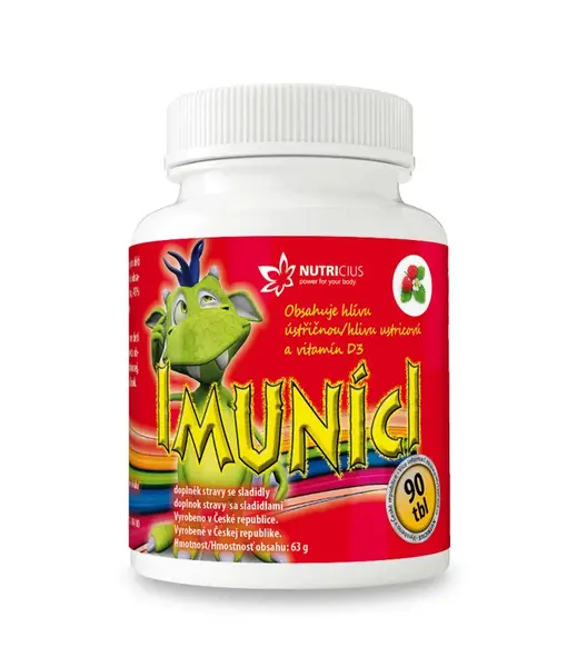 Nutricius Imuníci – hlíva ústřičná s vitamínem D pro děti 90 cucavých tablet