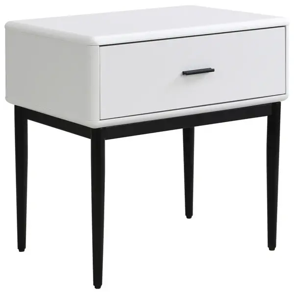 Livetastic NOČNÍ STOLEK, bílá, 54/55/40 cm
