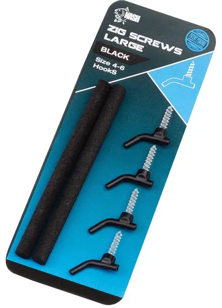 Nash rovnátka zig screws large - čierna