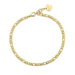 S'Agapõ Nadčasový pozlátený retiazkový náramok na členok Chunky SHK18