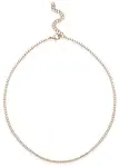 Rosato Elegantný bronzový náhrdelník so zirkónmi cubic RZC039