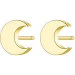 S'Agapõ Elegantné oceľové náušnice v tvare polmesiaca CLICK SCK44