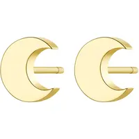 S'Agapõ Elegantné oceľové náušnice v tvare polmesiaca CLICK SCK44