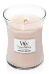 WoodWick Vonná sviečka váza Vanilla & Sea Salt 275 g