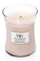 WoodWick Vonná sviečka váza Vanilla & Sea Salt 275 g