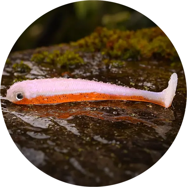 Redbass gumová nástraha ripper swimmer slim ghost shad - l 88 mm