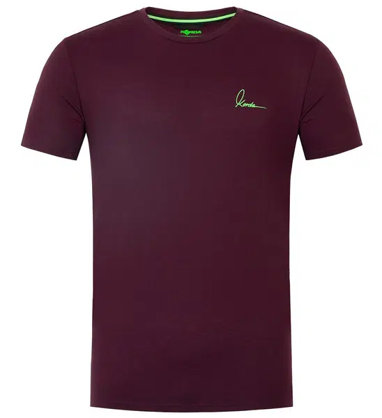 Korda tričko minimal tee burgundy - m