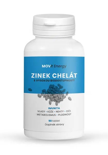 MOVit Energy Zinok Chelát 15 mg 90 tabliet