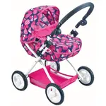 Alltoys Kočík hlboký ružový so vzorom