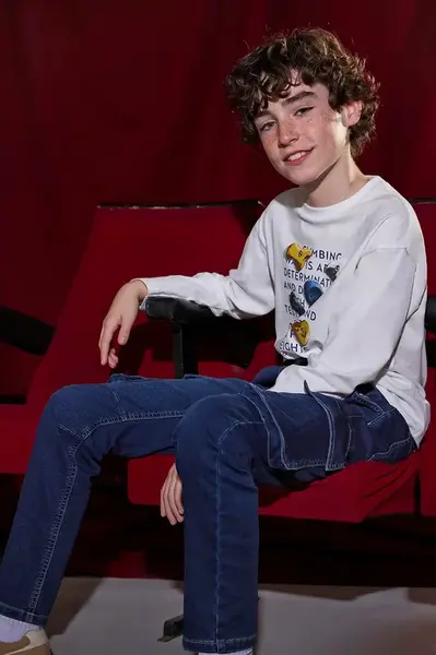 Mayoral  Dětské rifle  soft denim jogger