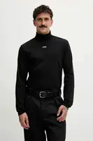 Bavlněné tričko s dlouhým rukávem HUGO Daporollo