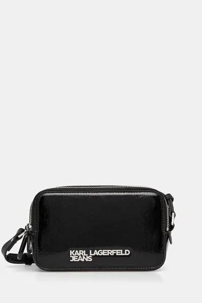 Kabelka Karl Lagerfeld Jeans černá barva, A4W30176