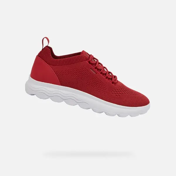 Red men's sneakers Geox Spherica - Men's