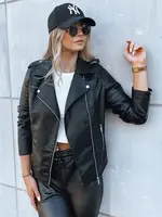 Dámska koženková bunda HAUTE VISTA Farba čierna DSTREET