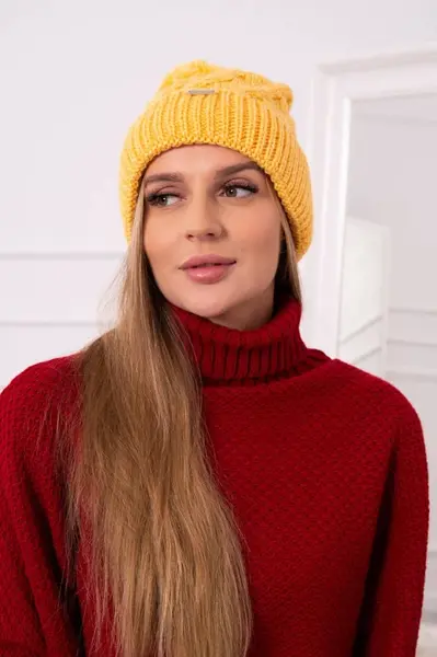 Kesi Fleecová čepice Wanda K281 žlutá