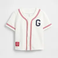 GAP Baby mikinová košile na knoflíky Baseball Americana - Kluci