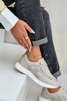 S. BARSKI Kožené Sportovní Boty Tenisky Dámské S.Barski