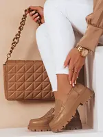 Dámské mokasíny na platformě TORINO khaki