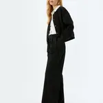 Koton Double Waist Detailed Pocket Pleated Detailed Wide Leg Fabric Trousers
