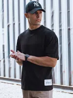 T-shirt męski czarny Dstreet