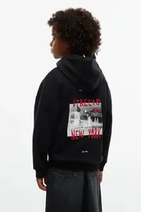 Tommy Hilfiger  mikina s kapucňou detská s bavlnou