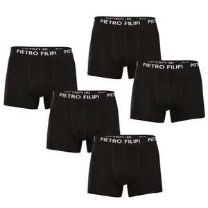 5PACK pánske boxerky čierné (5BCL002) XXL