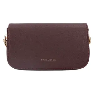 Dámska crossbody kabelka David Jones Mirelle - vínová