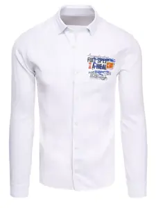Pánská košile bílá barva Dstreet