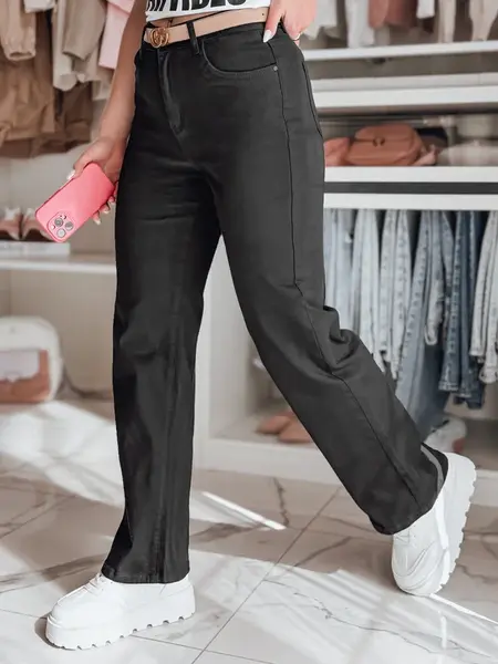 Dámské kalhoty wide leg DELUSSIA černé