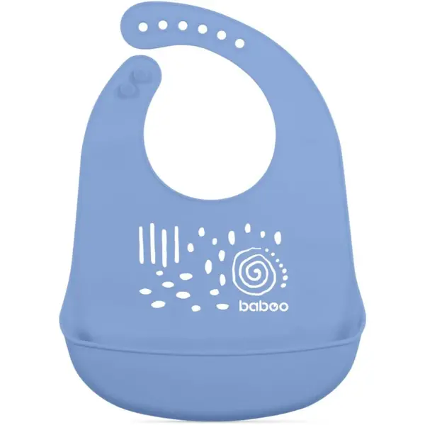 Baboo Silicone Bib bryndák Blue Haze, 4m+ 1 ks