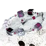 Lampglas Něžný náramek Juicy Raspberry z perel Lampglas BCU32
