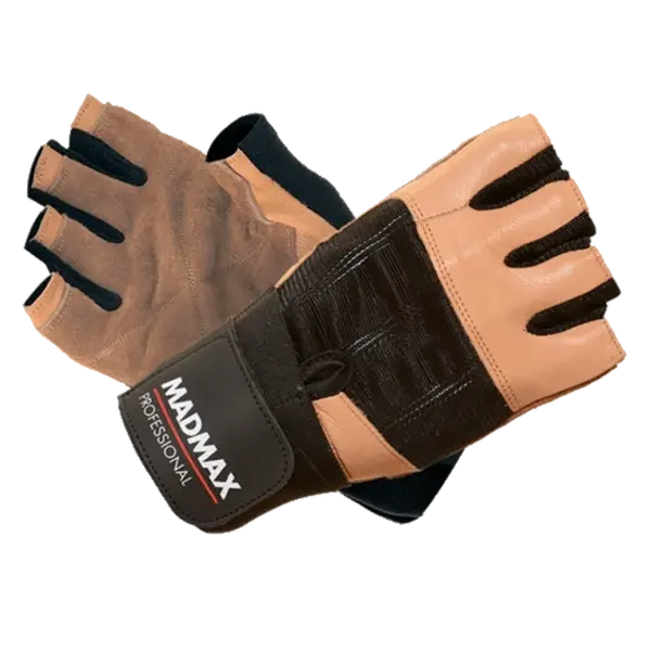 MadMax Rukavice Professional MFG269 hnědé - L