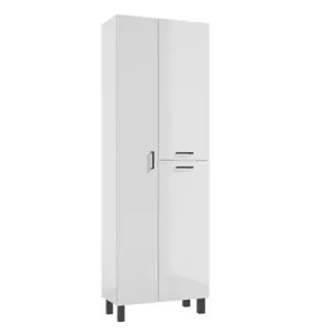 Vysoká skříňka Novelty 60 cm bílý