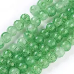 Spray Painted Glass Beads Strands