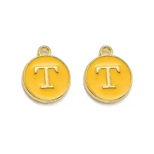 Golden Plated Alloy Enamel Charms