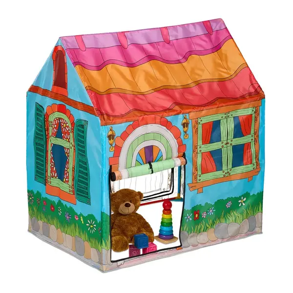 Relaxdays STAN Vícebarevný dětský domek polyester 103x96x75 cm