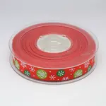 Christmas Snowflake Printed Grosgrain Ribbon for Christmas Gift Package