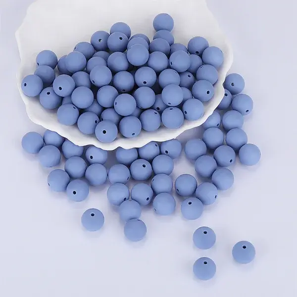 Round Silicone Focal Beads