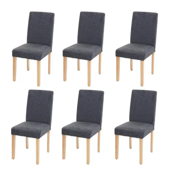 MCW JÍDELNÍ ŽIDLE Anthracit, sada 6 kusů