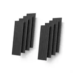 Livinity® STĚNOVÉ PANELY Grivola Černá 8 kusů