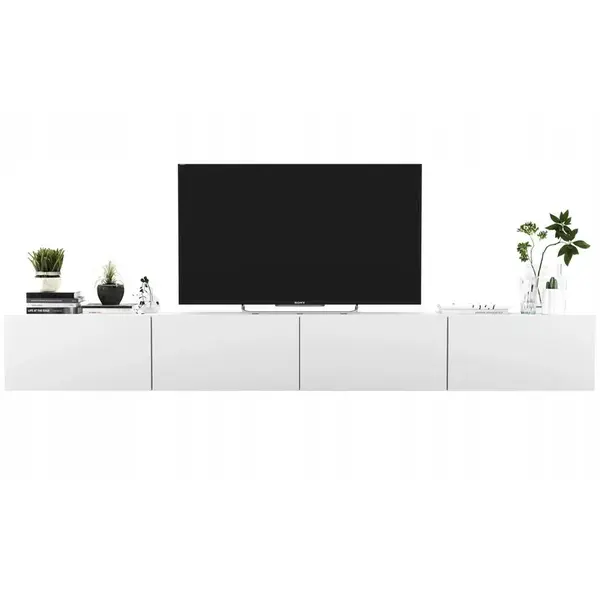 Meble Lindner SADA 2 TV stolků Enjoy Bílá mat 240 cm