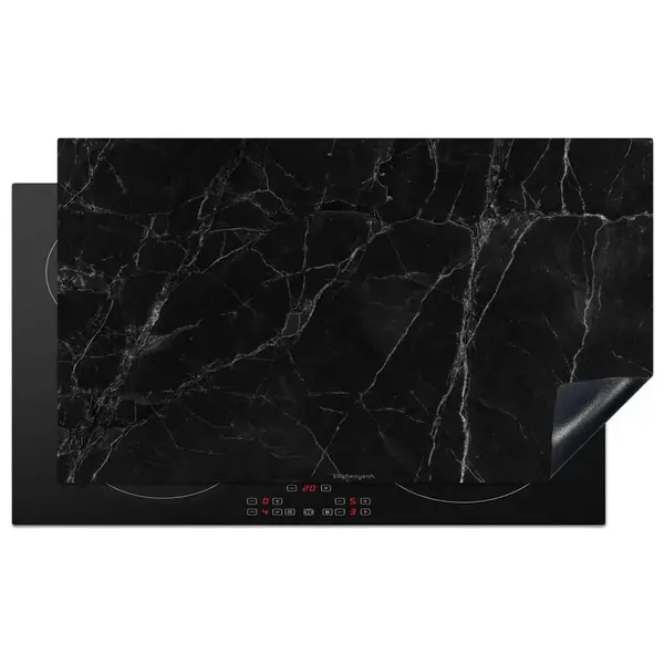 MuchoWow KRYT NA INDUKČNÍ DESKU Černá - mramor 91.2x52 cm