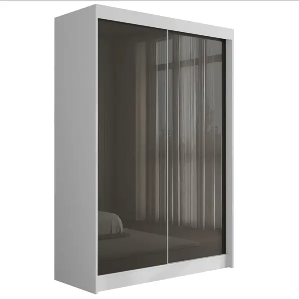 ALTDECOR ŠATNÍ SKŘÍŇ PEKA – 150 cm – bílá | šedá