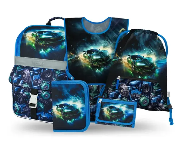 Baagl Školní set Zippy Závodní Auto III