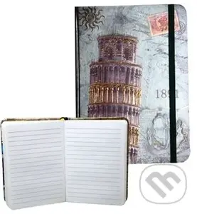 Zápisník s gumičkou 95x140 mm Pisa  A