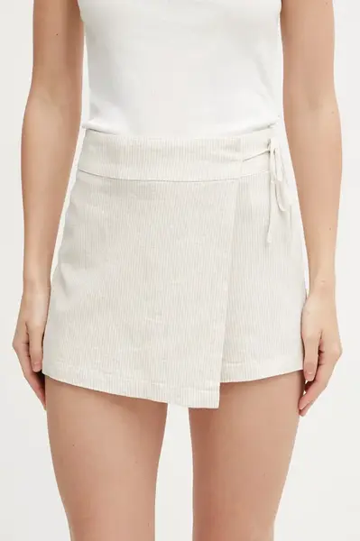 Tommy Jeans  culottes dámske s ľanom