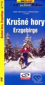 Krušné hory - zimní mapa
