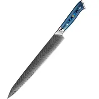 Damaškový kuchynský nôž Tukami-Yanagiba/Modrá H37508