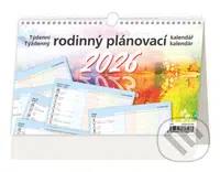 Týdenní rodinný plánovací 2026 - stolní kalendář